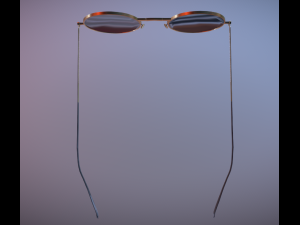 sunglasses retro Model 3D