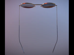 sunglasses retro 3D Model