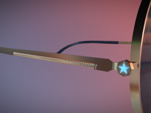sunglasses retro Model 3D
