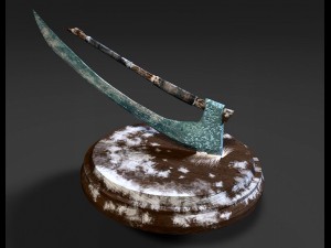 frozen axe Model 3D