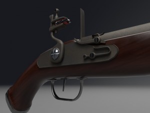 flintlock pistol 3D 모델