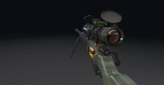 sniper rifle Modelo 3D .c4d .max .obj .3ds .fbx .stl .blend 