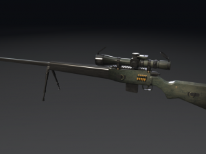 sniper rifle Modelo 3D