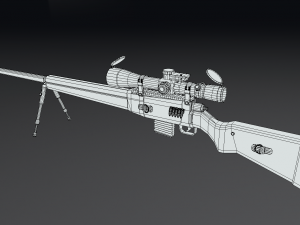 sniper rifle Modelo 3D
