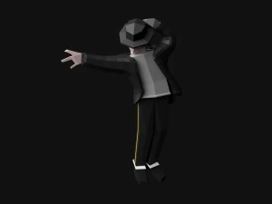 michael jackson low poly 3D Model