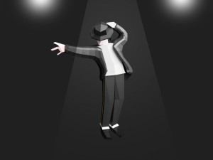 michael jackson low poly Modelo 3D