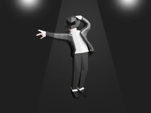 michael jackson low poly 3D Model