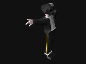 michael jackson low poly 3D Model