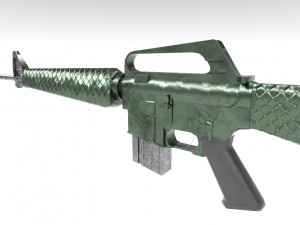 m16 ar - low poly 3D 모델