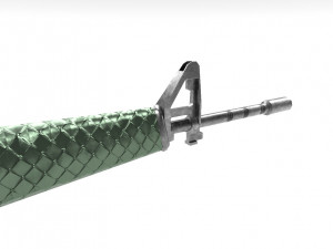 m16 ar - low poly 3D Model