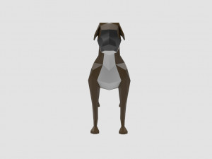 dog boxer Modello 3D