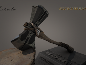 stormbreaker - thor axe 3d avengers Model 3D