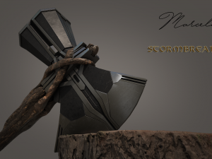stormbreaker - thor axe 3d avengers Model 3D