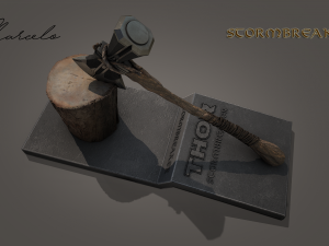 stormbreaker - thor axe 3d avengers Model 3D