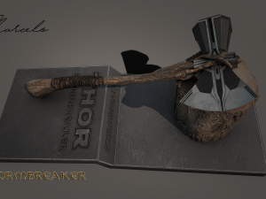 stormbreaker - thor axe 3d avengers Model 3D