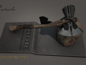 stormbreaker - thor axe 3d avengers 3D Model