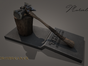 stormbreaker - thor axe 3d avengers Model 3D