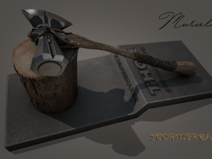 stormbreaker - thor axe 3d avengers Model 3D