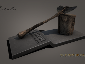 stormbreaker - thor axe 3d avengers Model 3D