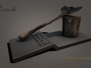 stormbreaker - thor axe 3d avengers 3D Model
