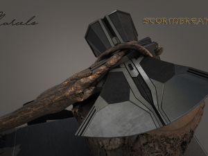 stormbreaker - thor axe 3d avengers Model 3D