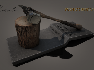 stormbreaker - thor axe 3d avengers Model 3D