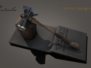 stormbreaker - thor axe 3d avengers Model 3D