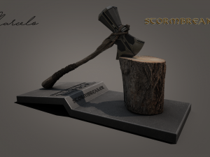 stormbreaker - thor axe 3d avengers Model 3D