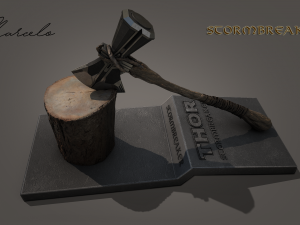 stormbreaker - thor axe 3d avengers Model 3D