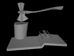 stormbreaker - thor axe 3d avengers Model 3D
