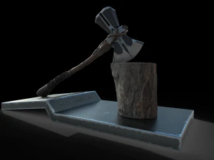 stormbreaker - thor axe 3d avengers 3D Model