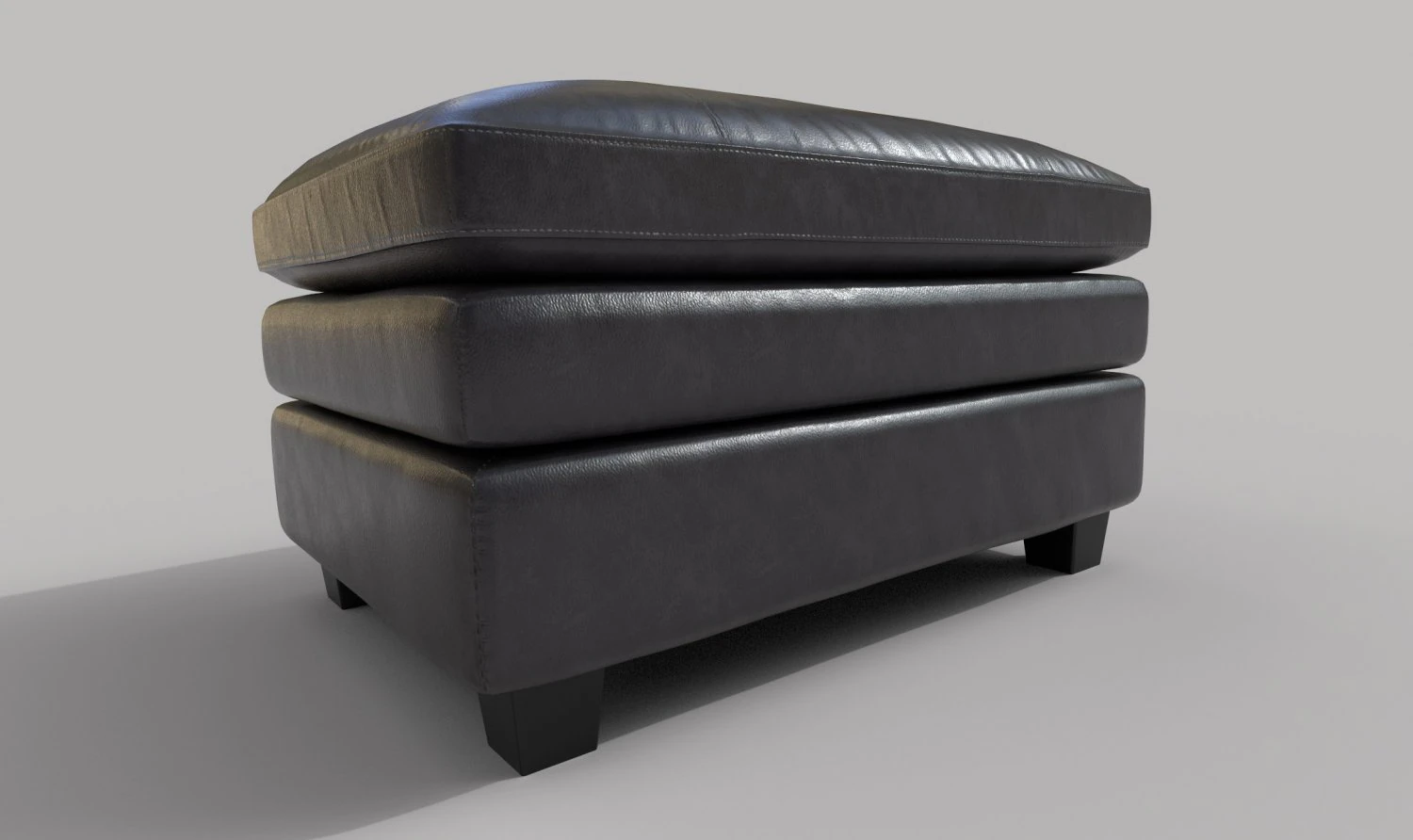 gleason ottoman canyon chair realistic 3D Model .c4d .max .obj .3ds .fbx .stl .blend 