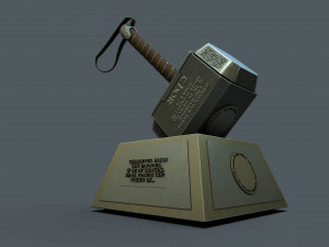 thor hammer mjolnir 3D Model