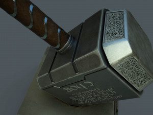 thor hammer mjolnir 3D Model