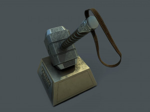 thor hammer mjolnir 3D Model