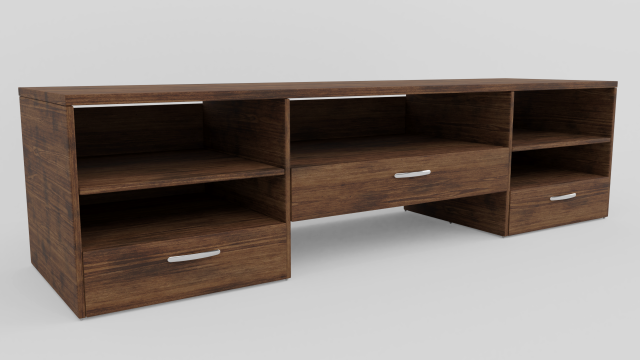 tv stand vr - ar - low-poly Modelo 3D .c4d .max .obj .3ds .fbx .stl .blend 