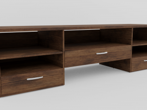 tv stand vr - ar - low-poly 3D मॉडल