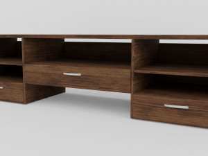 tv stand vr - ar - low-poly Modelo 3D