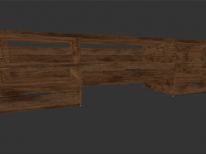 tv stand vr - ar - low-poly Modelo 3D