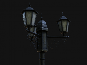 street lamp low-poly 3D मॉडल