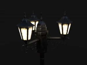 street lamp low-poly 3D Model