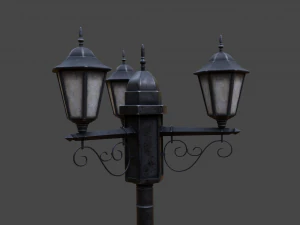 street lamp low-poly 3D Model