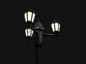 street lamp low-poly 3D मॉडल