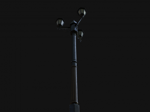 street lamp low-poly 3D मॉडल
