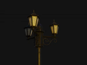 street lamp low-poly 3D Model