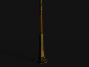 street lamp low-poly 3D मॉडल