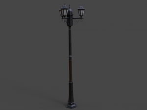street lamp low-poly 3D मॉडल