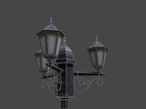 street lamp low-poly 3D Model