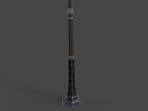 street lamp low-poly 3D मॉडल