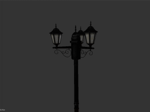 street lamp low-poly 3D मॉडल